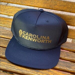 Carolina Kenworth Navy Blue trucker hat Gold printing dealers SnapBack cap